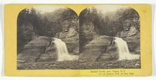 Enfield Creek, near Ithaca, N.Y. 1st, or Lowest Fall, 60 feet high, 1860/65. Creator: J. C. Burritt