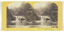 Enfield Creek, near Ithaca, N.Y. 2d Fall, Lower Ravine, 1860/65. Creator: J. C. Burritt