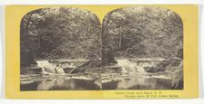 Enfield Creek, near Ithaca, N.Y. Cascade above 2d Fall, Lower Ravine, 1860/65. Creator: J. C. Burritt