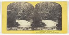 Enfield Creek, near Ithaca, N.Y. Cascade above Main Fall, near Lucifer's Kitchen, 1860/65. Creator: J. C. Burritt