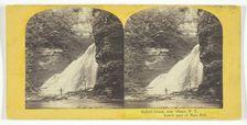 Enfield Creek, near Ithaca, N.Y. Lower part of Main Fall, 1860/65. Creator: J. C. Burritt