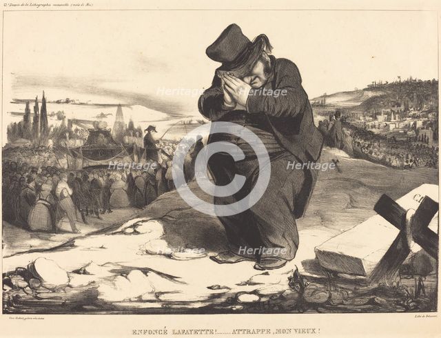 Enfoncé Lafayette!... Attrappe, mon vieux!, 1834. Creator: Honore Daumier.