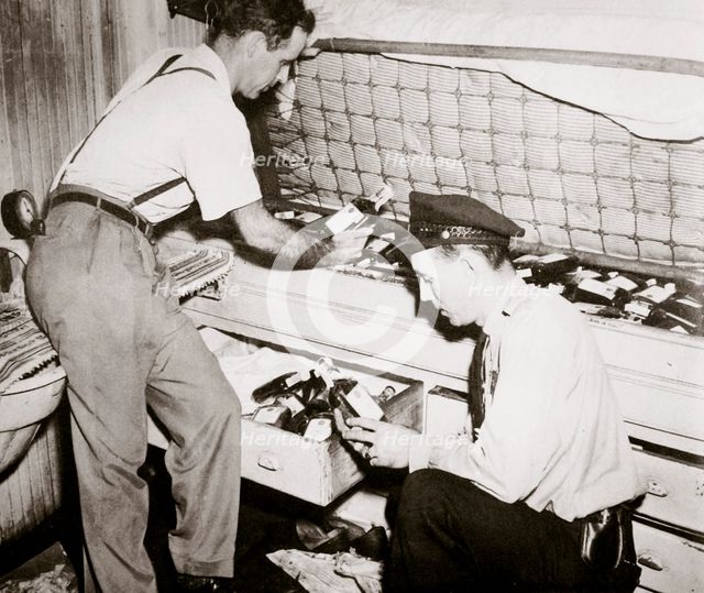 Enforcing prohibition, Norfolk, Virginia, USA, 1920s.  Creator: Unknown.