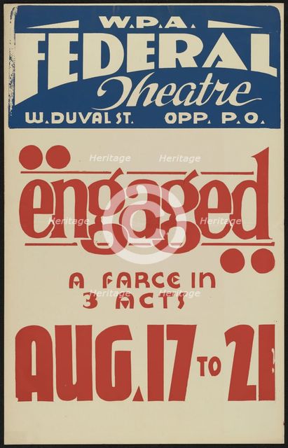 Engaged, [193-]. Creator: Unknown.