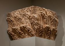 Engaged Capital with Windblown Acanthus, 400s. Creator: Unknown
