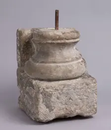 Engaged Column Base, Italian or French, 11th-13th century. Creator: Unknown