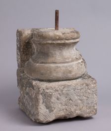 Engaged Column Base, Italian or French, 11th-13th century. Creator: Unknown