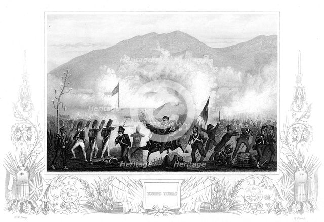 Engagement at Torres Vedras, Portugal, Peninsular War, 14 October 1809. Artist: Unknown