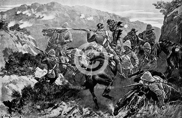 Engagement near the Tugela River, 2nd Boer War, 1899-1902. Artist: Unknown