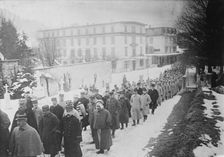 Engelberg, funeral of French soldier, between c1915 and 1918. Creator: Bain News Service