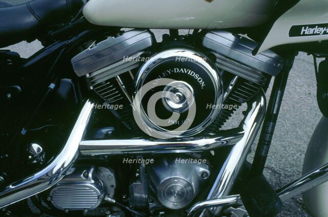Engine of 1994 Harley Davidson police bike. Artist: Unknown.