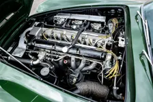 Engine of a 1961 Aston Martin DB4 GT previously owned by Donald Campbell. Creator: Unknown