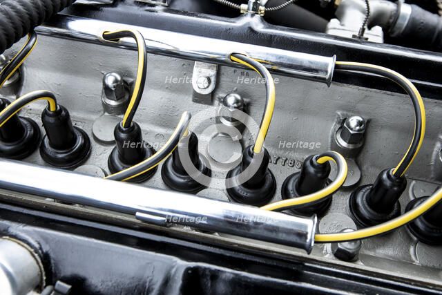 Engine of a 1961 Aston Martin DB4 GT previously owned by Donald Campbell. Creator: Unknown.