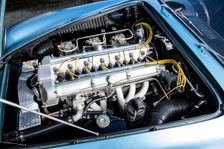 Engine of a 1961 Aston Martin DB4 GT SWB lightweight. Creator: Unknown