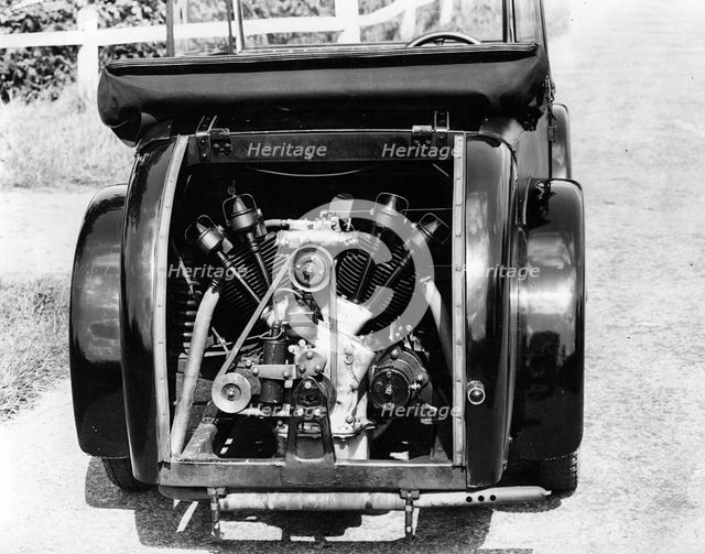 Engine of a 1931 Rover Scarab. Creator: Unknown.