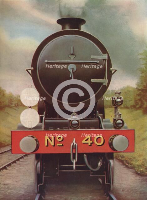 'Engine Headlamps and Discs on the Southern Railway', 1926. Artist: Unknown.