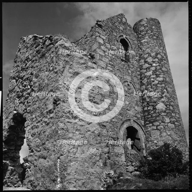 Engine house, Giew Mine, Cripplesease, Towednack, Cornwall, 1967-1970. Creator: Eileen Deste.