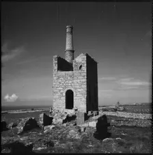 Engine house, Higher Levant Mine, Trewellard, St Just, Cornwall, 1967-1970. Creator: Eileen Deste