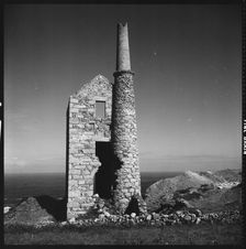 Engine house, West Wheal Owles Mine, Botallack, St Just, Cornwall, 1967-1970. Creator: Eileen Deste