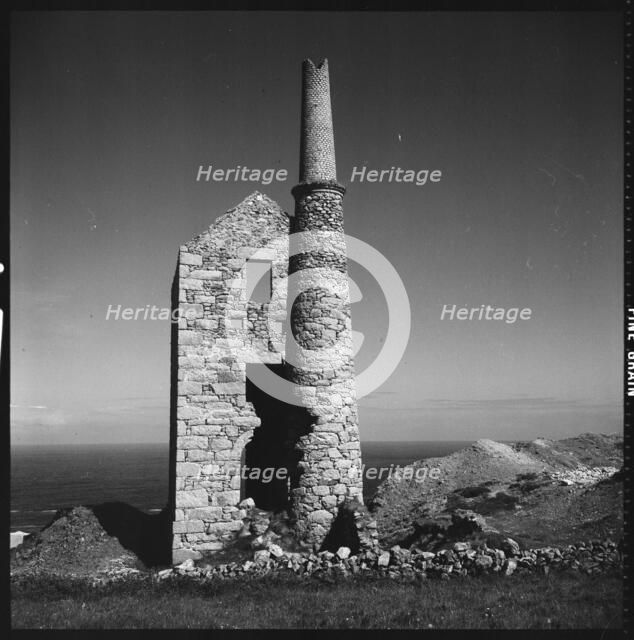Engine house, West Wheal Owles Mine, Botallack, St Just, Cornwall, 1967-1970. Creator: Eileen Deste.
