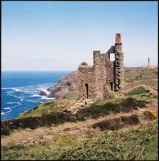 Engine house, Wheal Edward Mine, Botallack, St Just, Cornwall, 1967-1970. Creator: Eileen Deste