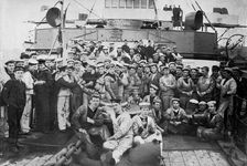 Engine room ratings on board HMS Majestic 1896.Artist: Gregory & Co