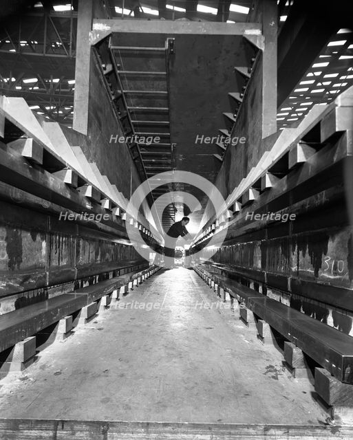 Engineer working at Husband & Co, Chesterfield, Derbyshire, 1962. Creator: Michael Walters.