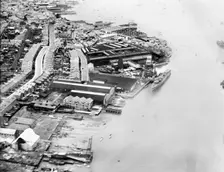 Engineering and boatbuilding works, Thetis Road, Cowes, Isle of Wight, 1928. Artist: Aerofilms
