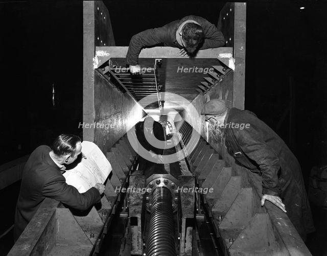 Engineers working at Husband & Co, Chesterfield, Derbyshire, 1962. Creator: Michael Walters.