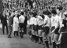England vs Uruguay during the 1966 World Cup, Wembley Stadium, 1966. Creator: Unknown