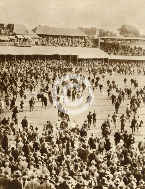 England wins The Ashes against Australia, Oval Cricket Ground, London, 1926, (1935). Creator: Unknown.