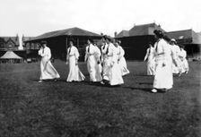 England women's cricket team, Trent Bridge Cricket Ground, Nottingham, Nottinghamshire, pre-1914. Creator: Unknown
