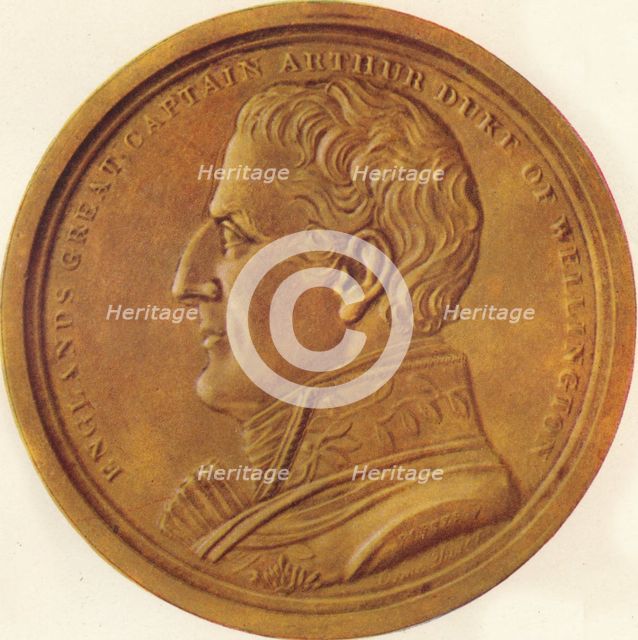 'England's Great Captain Arthur Duke of Wellington - Souvenir Medal', 1815 (1910). Artist: Edward Orme.