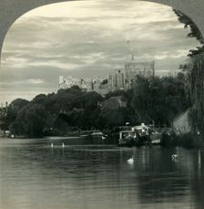 England's Royal Residence - Windsor Castle from the Thames, Windsor, England c1930s. Creator: Unknown