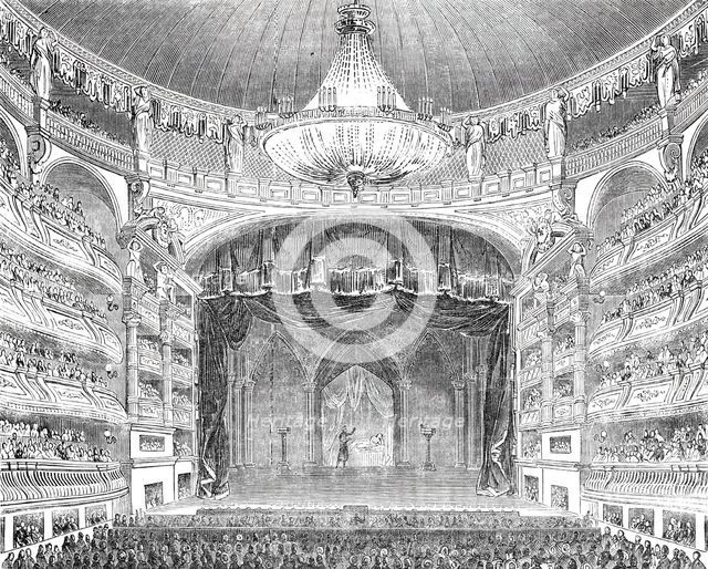 English theatricals at Paris - the Salle Ventador, 1844. Creator: Unknown.