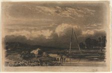 English View, after Jules Dupré, 1800s. Creator: Unknown