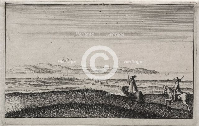 English Views: Isle of Wight from Portsmouth. Creator: Wenceslaus Hollar (Bohemian, 1607-1677).