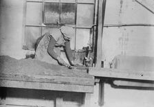 English women sifting steel grit, between c1915 and 1918. Creator: Bain News Service