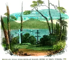 English and Russian burial-ground, at Nagasaki, secured by treaty, November 1855 (1856)