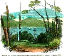 English and Russian burial-ground, at Nagasaki, secured by treaty, November 1855 (1856)