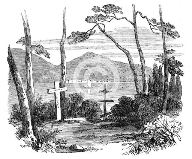 English and Russian Burial-ground, at Nagasaki, secured by treaty, November 1855, (1856).  Creator: Unknown.