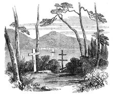 English and Russian Burial-ground, at Nagasaki, secured by treaty, November 1855, (1856). Creator: Unknown