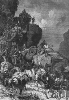 English Army on the March in Abyssinia c1880