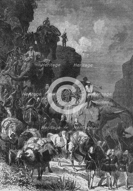 'English Army on the March in Abyssinia', c1880. Artist: Unknown.