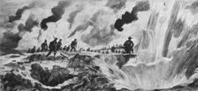 English Attack of July 31, 1917; British infantry advance..., 1917. Creator: A Forestier