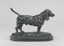 English Basset, model n.d., cast c. 1860/18731. Creator: Antoine-Louis Barye