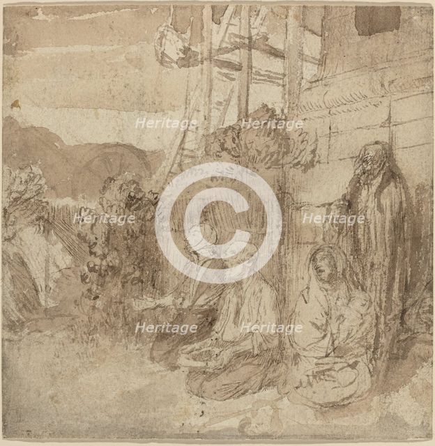 English Beggars. Creator: Alphonse Legros.