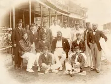 English cricket team, Trent Bridge cricket ground, Nottingham, Nottinghamshire, 1899. Creator: Unknown