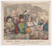 English Curiosity or The Foreigner Stared Out of Countenance, January 1, 1794., January 1, 1794. Creator: Thomas Rowlandson