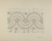 English Embroidery, 1935/1942. Creator: Carl Buergerniss